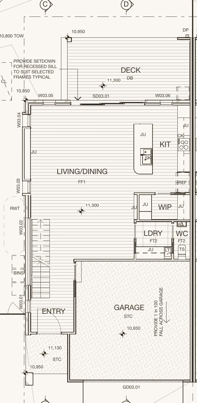 The Laneway ground floor plan